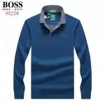 sport boss t-shirt manche longue orange phlash plaid collar shy